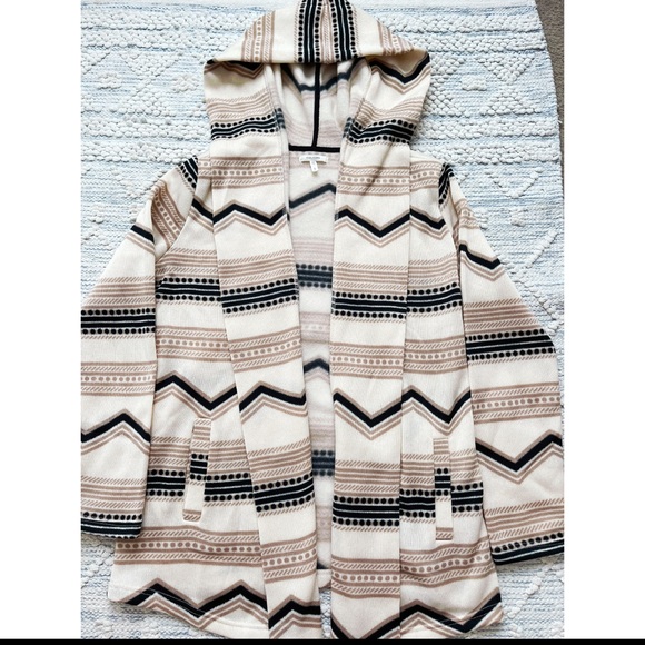 NWOT Maurices Mix Stripe Open Front Aztec Cardigan Sweater Jacket Western Style - Picture 4 of 8